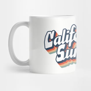 Retro California Surf typography Mug